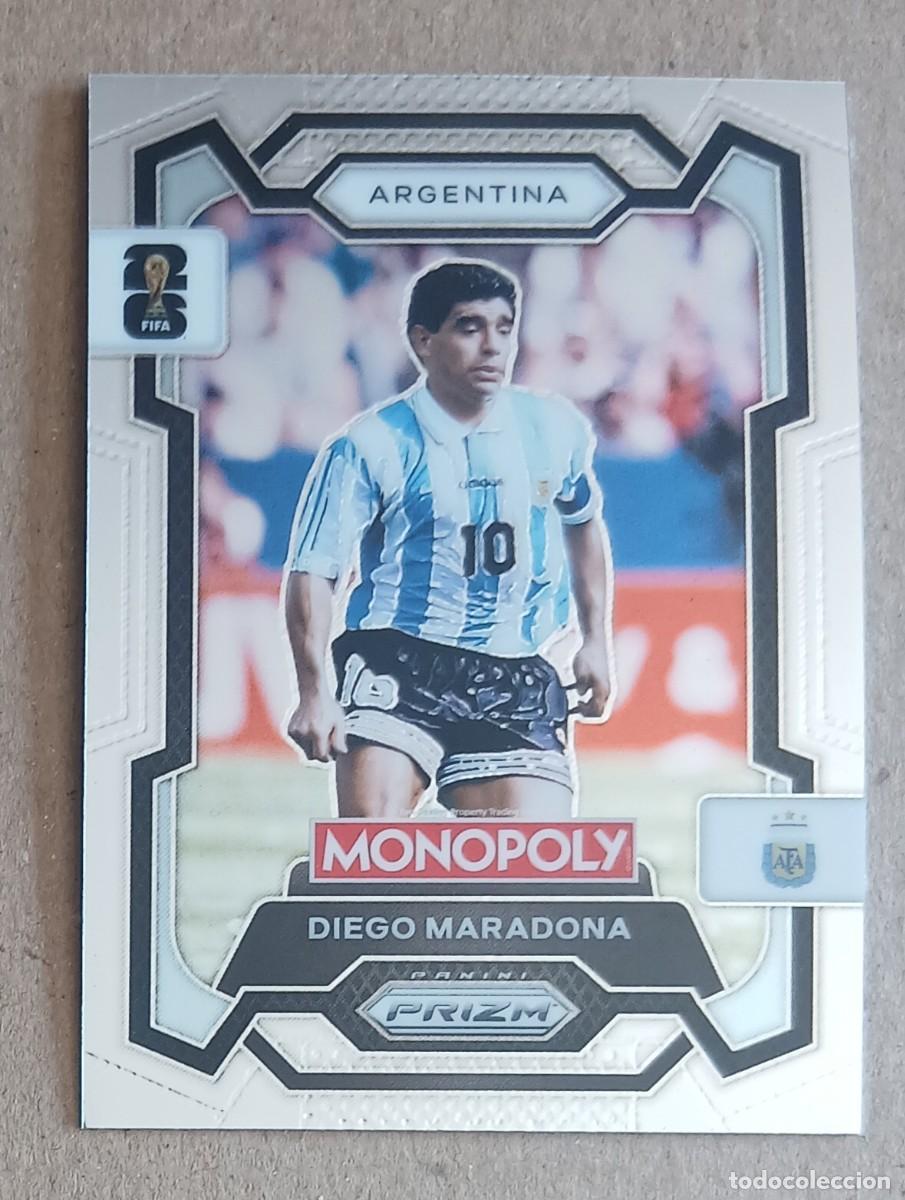 Fu&szlig;ball-Sticker: CROMO n&ordm; 3 MARADONA ARGENTINA MONOPOLY PRIZM FIFA WORLD CUP 2026. Nuevo.