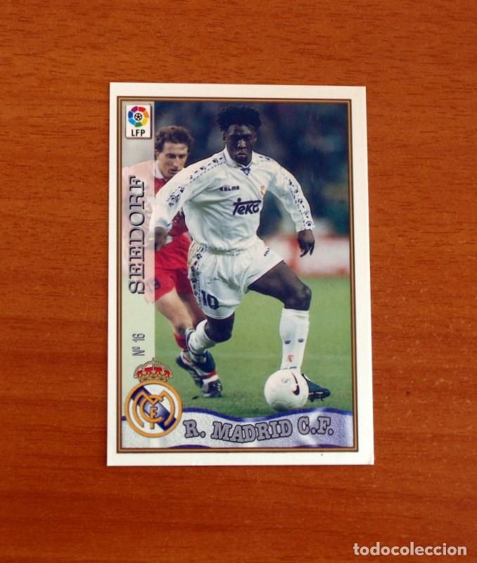 Cromos de F&uacute;tbol: Real Madrid - N&ordm; 16 Seedorf - Mundicromo ficha de la Liga 1997-1998, 97-98