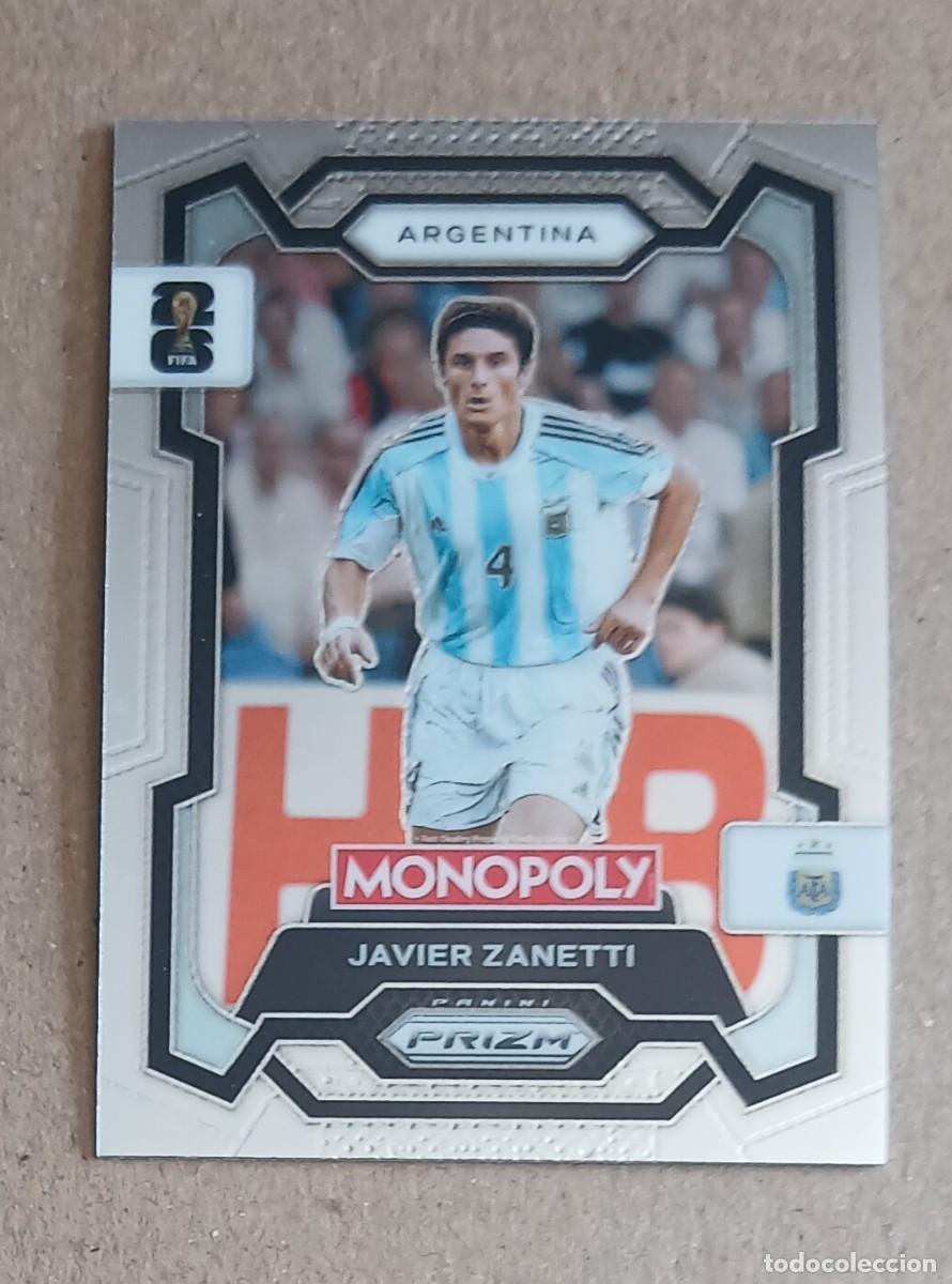 Fu&szlig;ball-Sticker: CROMO n&ordm; 5 JAVIER ZANETTI ARGENTINA MONOPOLY PRIZM FIFA WORLD CUP 2026. Nuevo.
