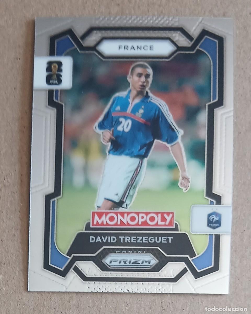 Cromos de f&uacute;tbol: CROMO n&ordm; 12 DAVID TREZEGUET FRANCIA MONOPOLY PRIZM FIFA WORLD CUP 2026. Nuevo.