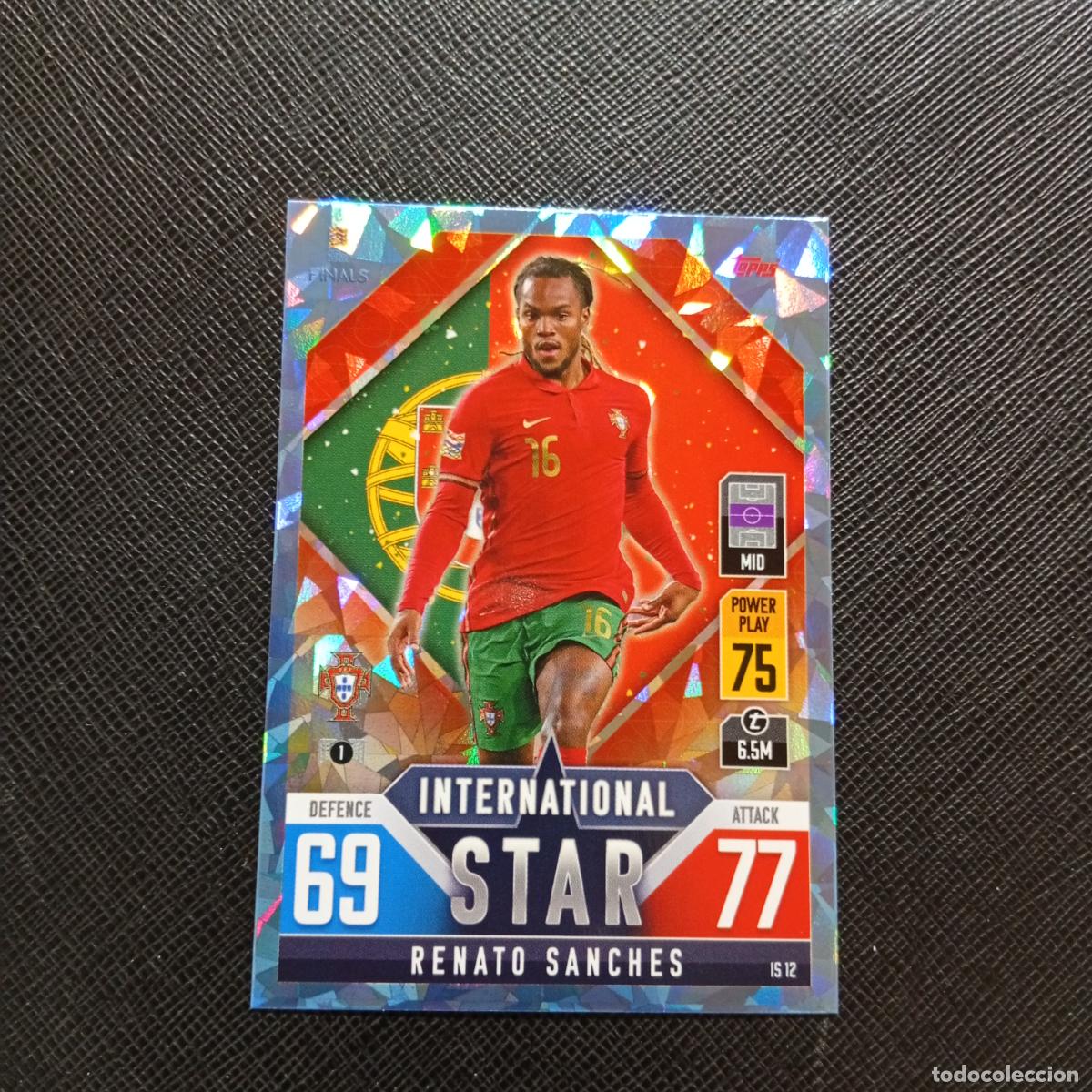 Cromos de F&uacute;tbol: RENATO SANCHES PORTUGAL TOPPS MATCH ATTAX ROAD TO FINALS UEFA NATIONS LEAGUE 2022 A82 PG109 CRYSTAL