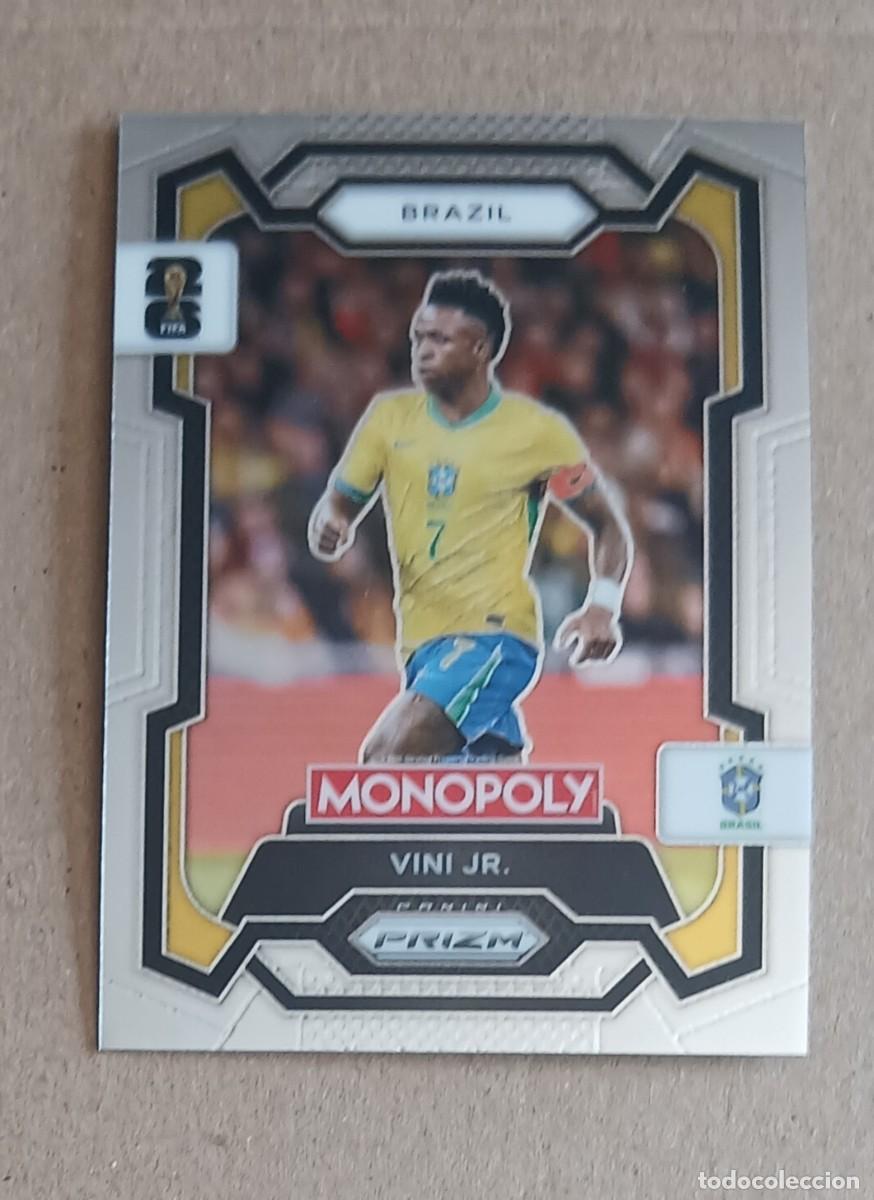 Cartes &agrave; collectionner de Football: CROMO n&ordm; 14 VINI JR. BRASIL MONOPOLY PRIZM FIFA WORLD CUP 2026. Nuevo.