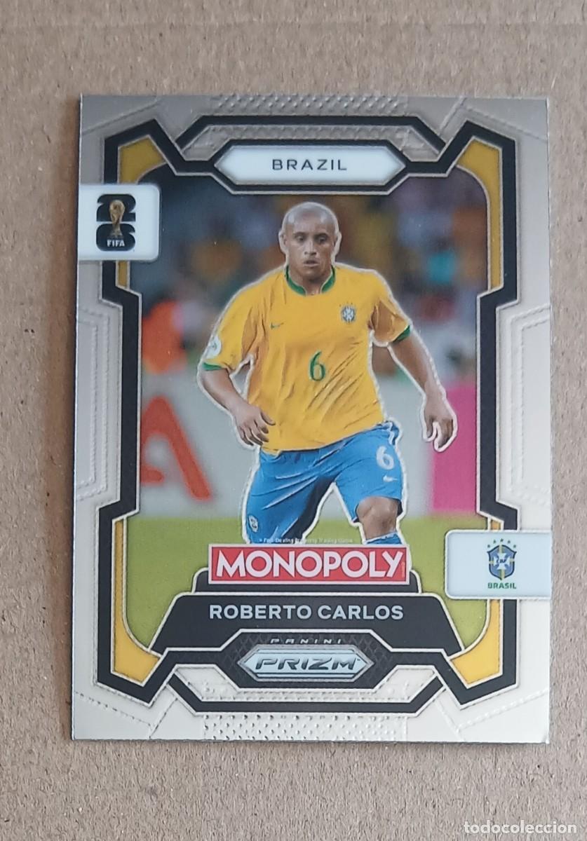 Cromos de Futebol: CROMO n&ordm; 17 ROBERTO CARLOS BRASIL MONOPOLY PRIZM FIFA WORLD CUP 2026. Nuevo.