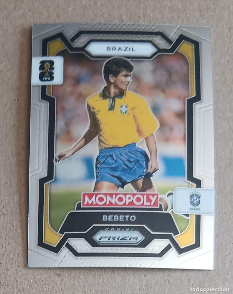 Cromos de F&uacute;tbol: CROMO n&ordm; 20 BEBETO BRASIL MONOPOLY PRIZM FIFA WORLD CUP 2026. Nuevo.