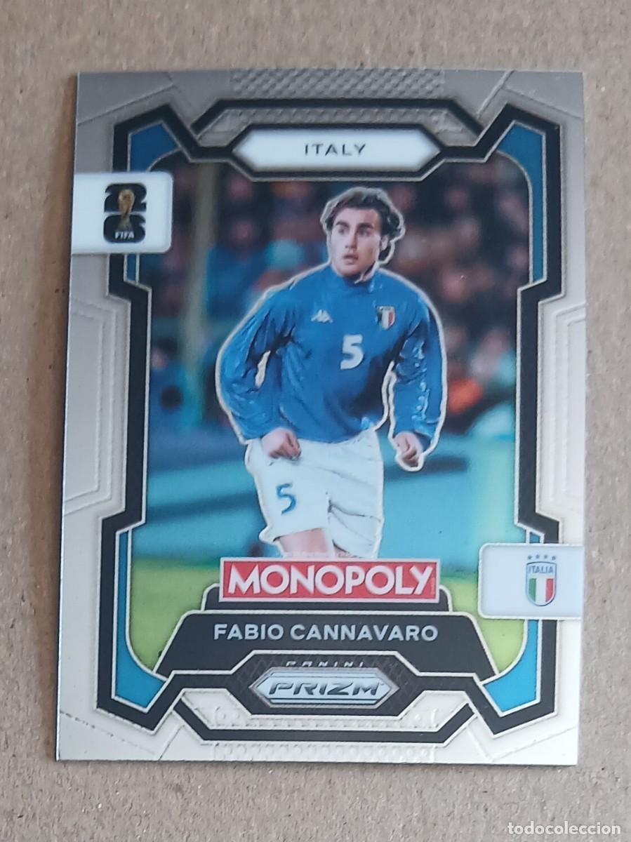 Figurine di Calcio: CROMO n&ordm; 36 FABIO CANNAVARO ITALIA MONOPOLY PRIZM FIFA WORLD CUP 2026. Nuevo.