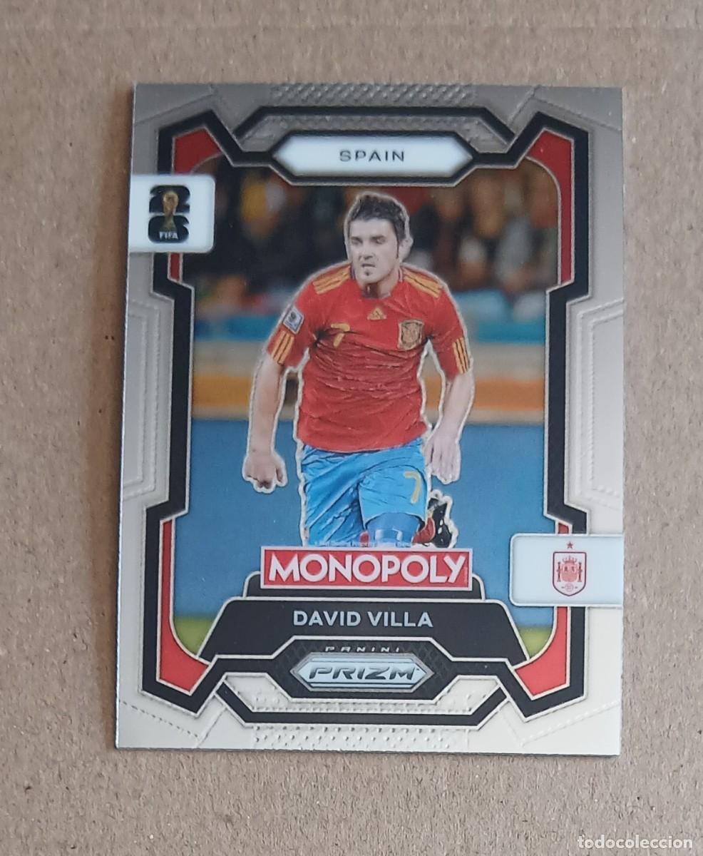 Cartes &agrave; collectionner de Football: CROMO n&ordm; 44 DAVID VILLA ESPA&Ntilde;A MONOPOLY PRIZM FIFA WORLD CUP 2026. Nuevo.