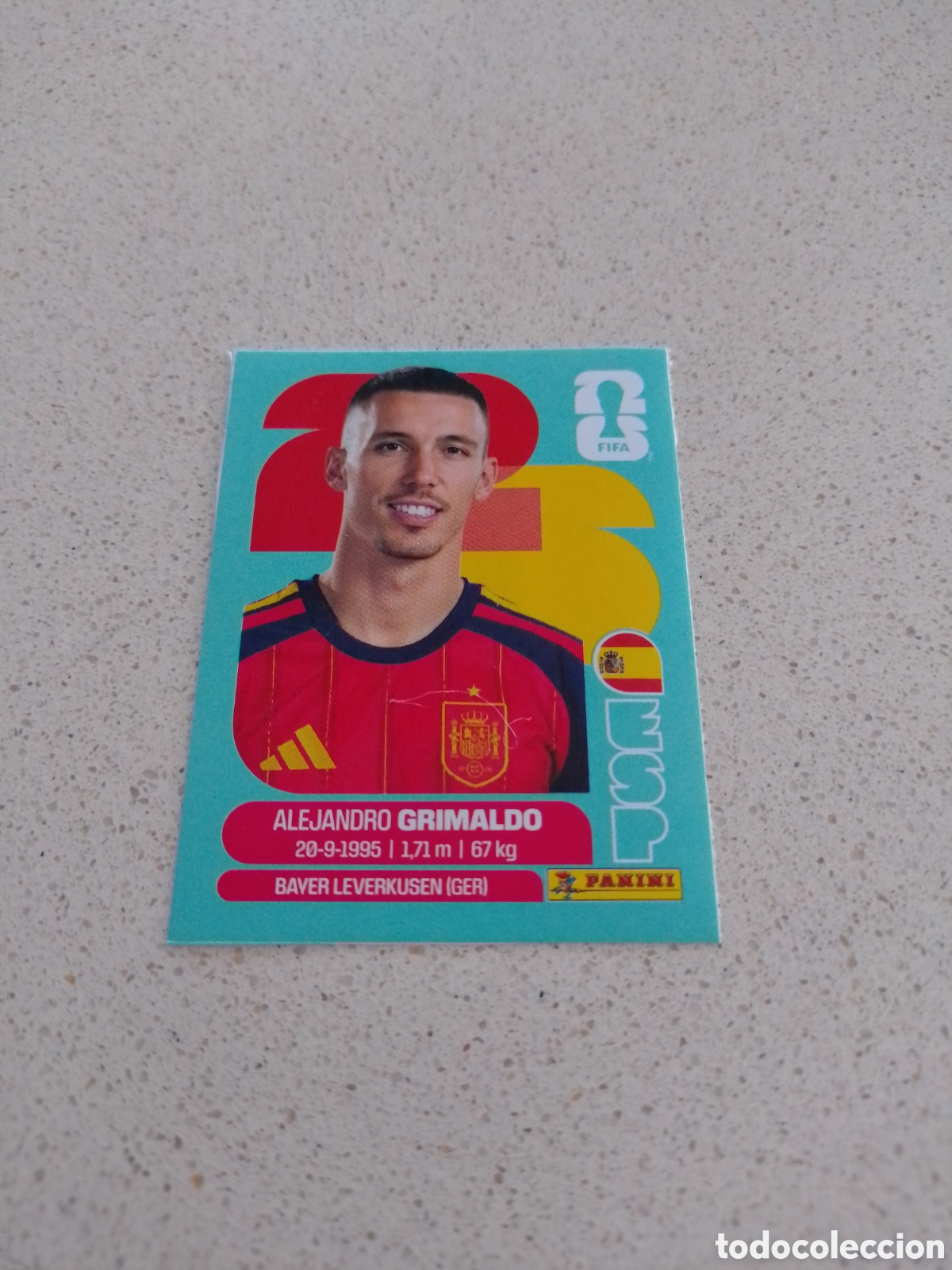 Cromos de Futebol: CROMO ACTUALIZACI&Oacute;N N&Uacute;MERO J4 GRIMALDO ESPA&Ntilde;A. MUNDIAL 2026. PANINI
