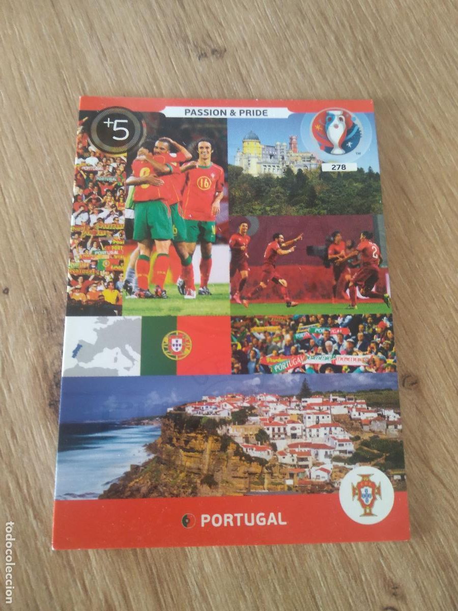 Cromos de Futebol: 278 AFICION FANS PASION ORGULLO PORTUGAL CROMO FUTBOL PANINI EURO 2016 EUROCOPA ADRENALYN