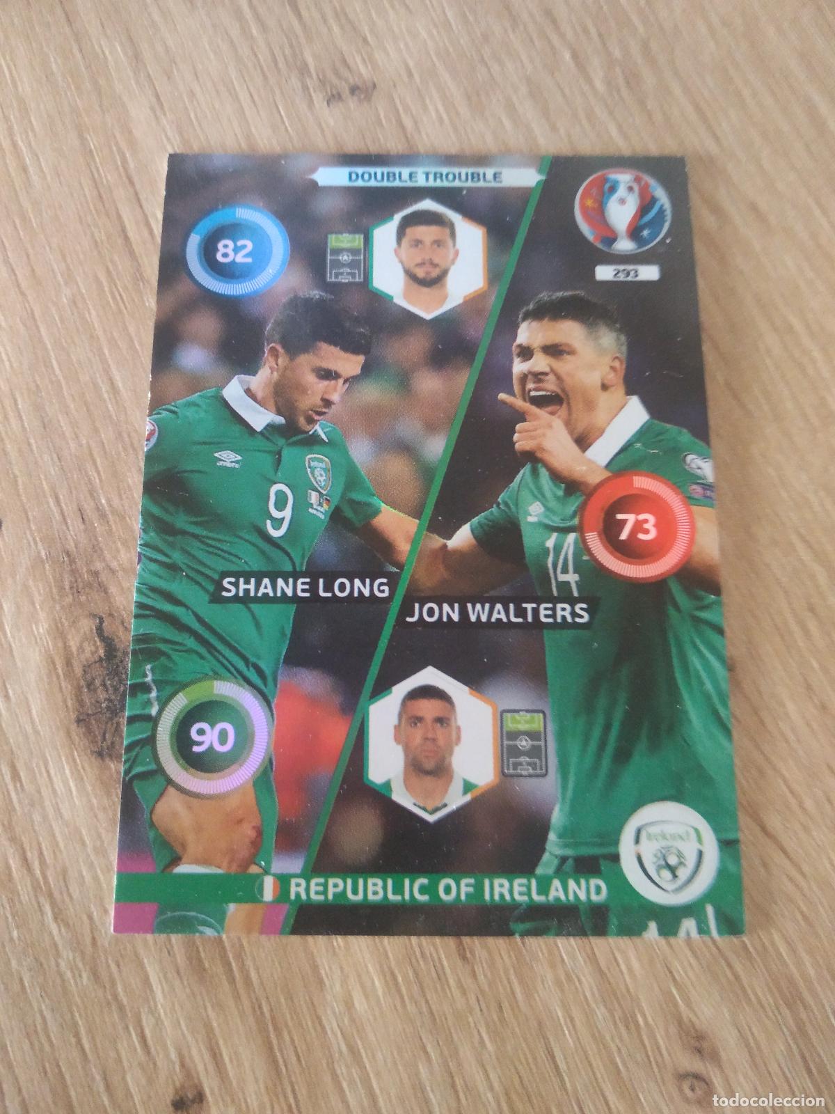 Figurine di Calcio: 293 SHANE LONG JON WALTERS IRLANDA CROMO FUTBOL PANINI EURO 2016 EUROCOPA ADRENALYN