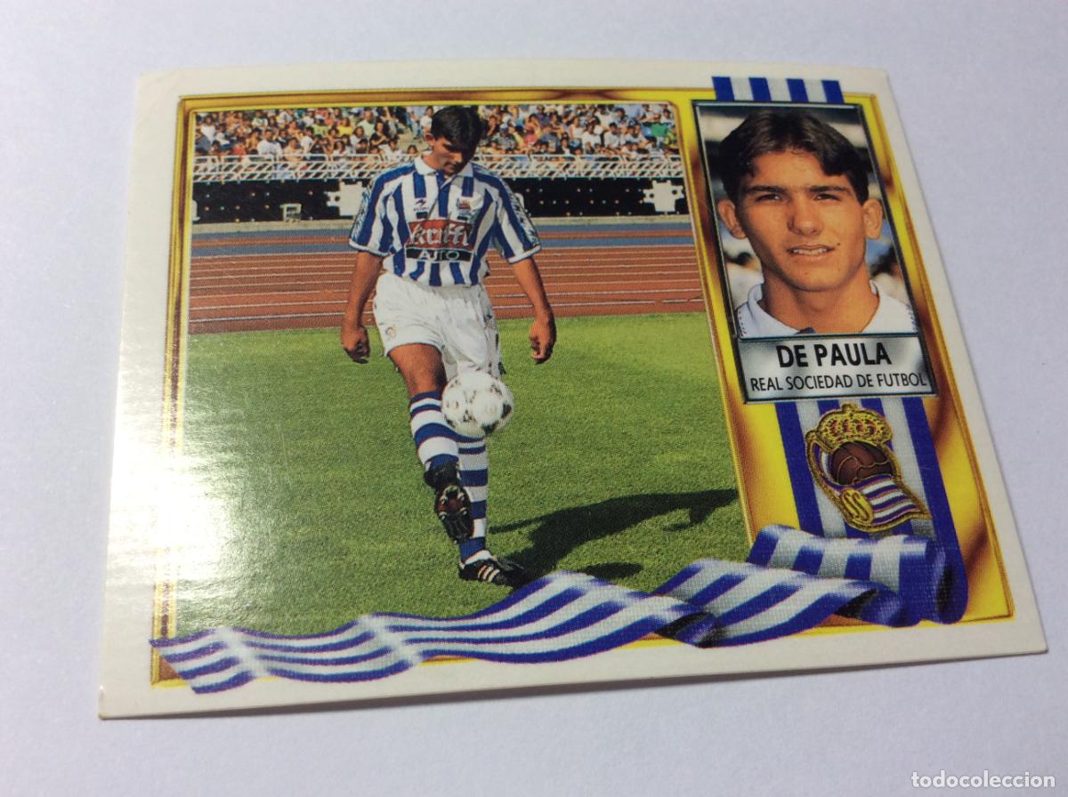 Cromos de F&uacute;tbol: De Paula Real Sociedad Este 95 96 1995 1996
