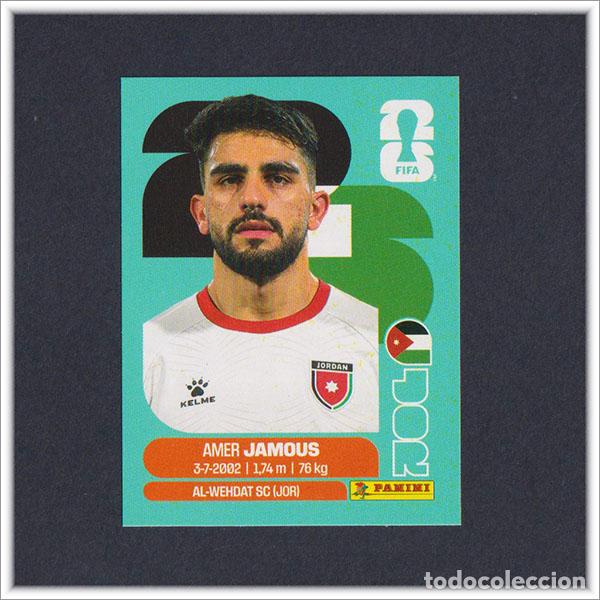 Cromos de F&uacute;tbol: FIFA WORLD CUP 2026 26 MUNDIAL PANINI JAMOUS JOR 14 JORDANIA COLECCI&Oacute;N LIGA ALBUM STICKER