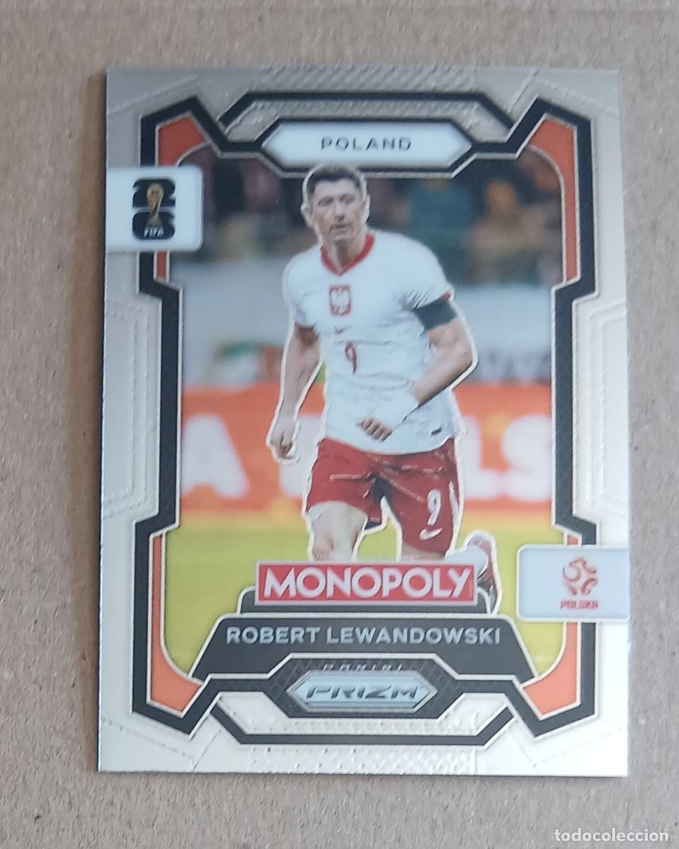 Cromos de F&uacute;tbol: CROMO n&ordm; 84 ROBERT LEWANDOWSKI POLONIA MONOPOLY PRIZM FIFA WORLD CUP 2026. Nuevo.