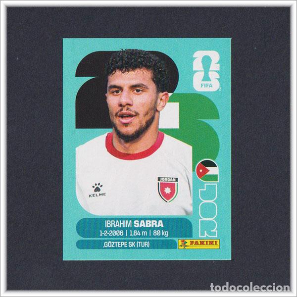 Cromos de F&uacute;tbol: FIFA WORLD CUP 2026 26 MUNDIAL PANINI SABRA JOR 20 JORDANIA COLECCI&Oacute;N LIGA ALBUM STICKER