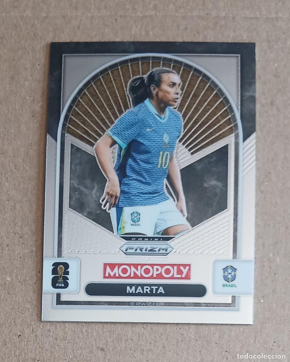 Cromos de F&uacute;tbol: CROMO n&ordm; 96 MARTA BRASIL MONOPOLY PRIZM FIFA WORLD CUP 2026. Nuevo.