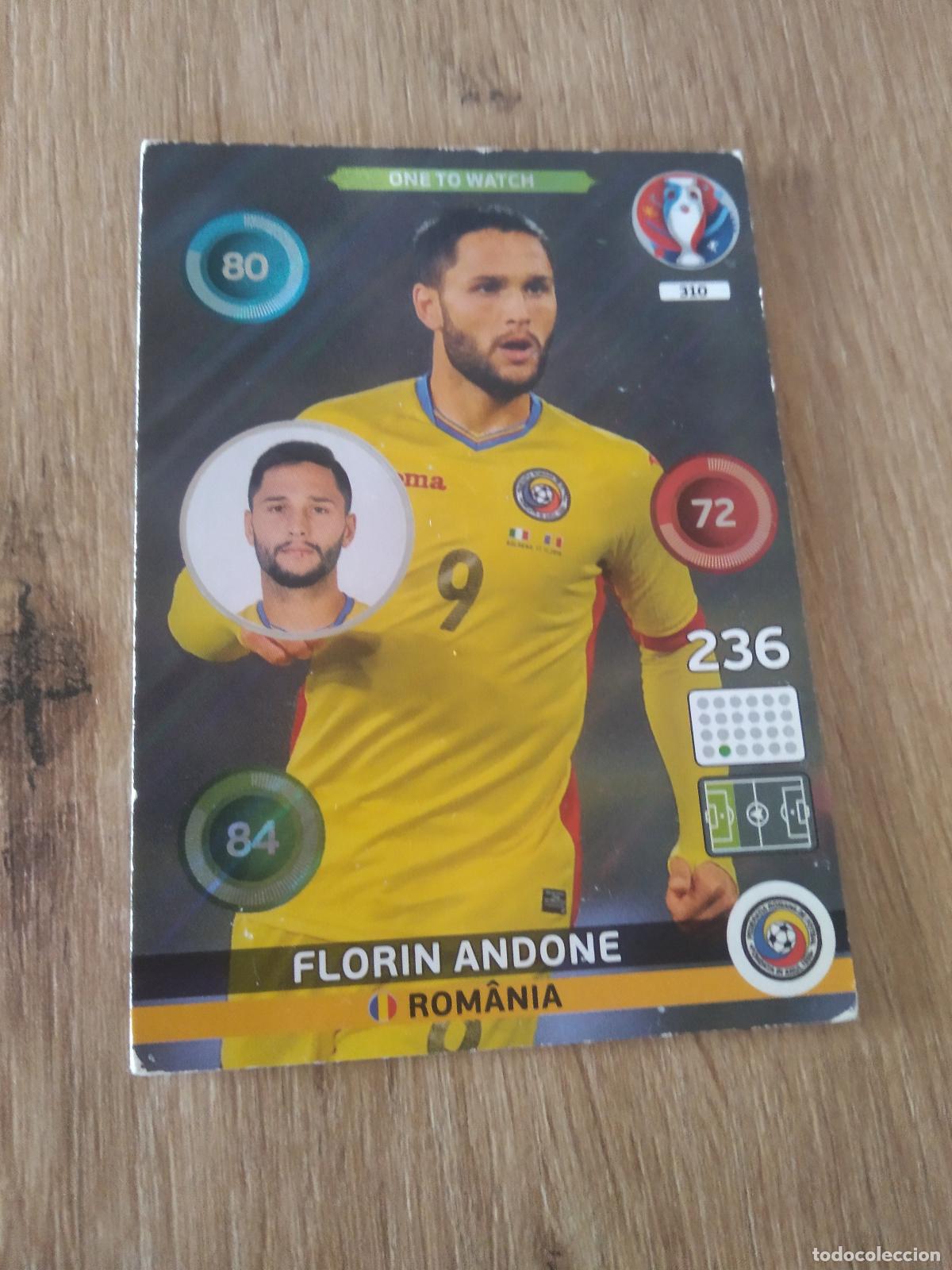 Cromos de F&uacute;tbol: 310 FLORIN ANDONE RUMANIA CROMO FUTBOL PANINI EURO 2016 EUROCOPA ADRENALYN