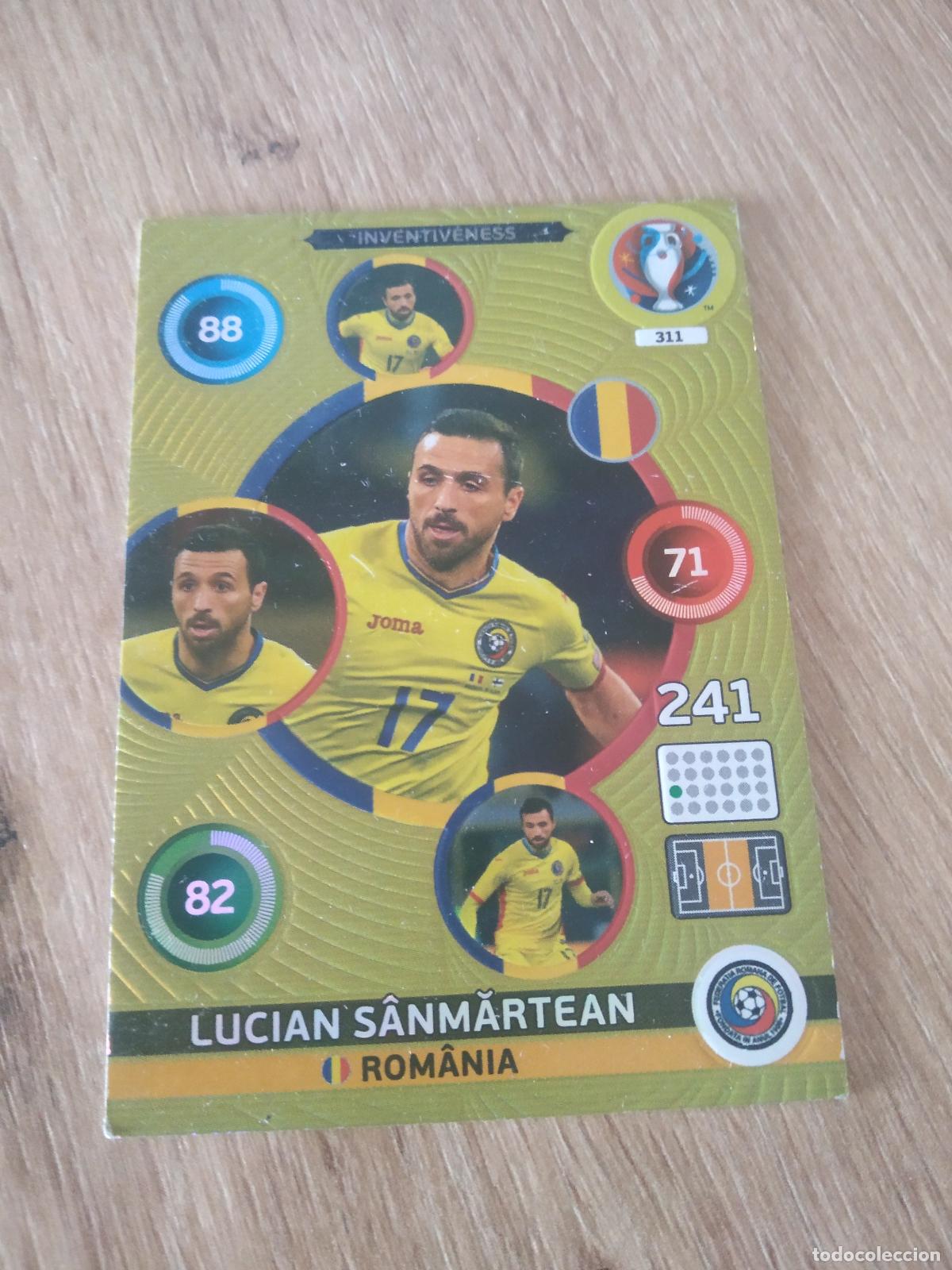 Cromos de F&uacute;tbol: 311 LUCIAN SANMARTEAN RUMANIA CROMO FUTBOL PANINI EURO 2016 EUROCOPA ADRENALYN