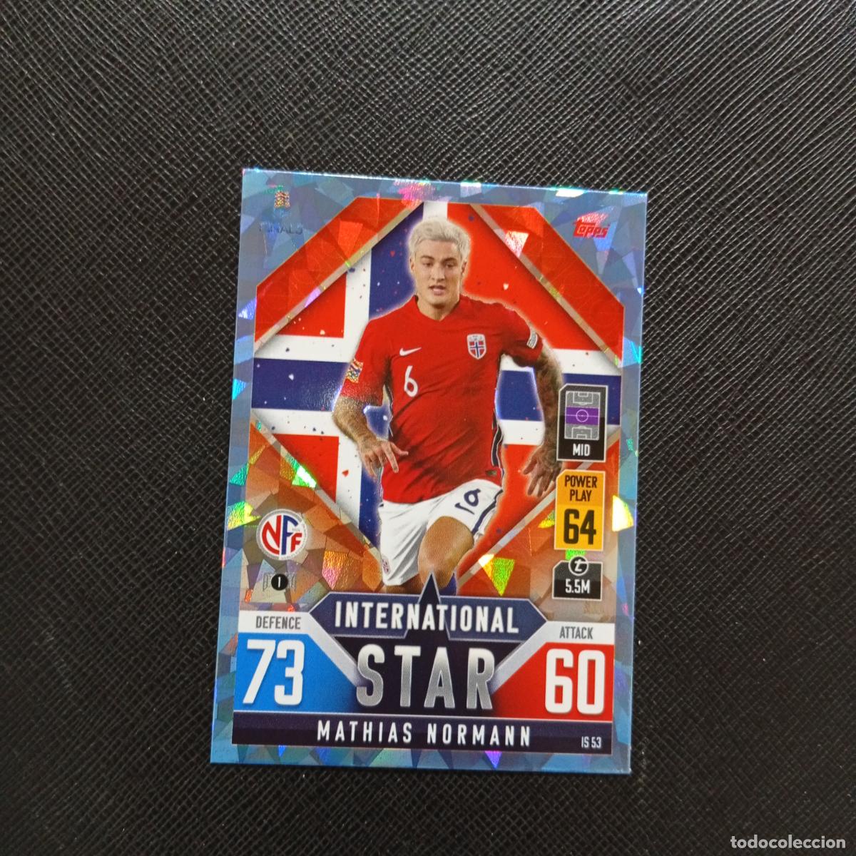 Cromos de F&uacute;tbol: MATHIAS NORMANN NORUEGA TOPPS MATCH ATTAX ROAD TO FINALS UEFA NATIONS LEAGUE 2022 A82 PG127 CRYSTAL