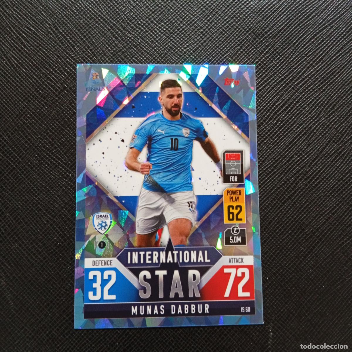 Cromos de F&uacute;tbol: NUMAS DABBUR ISRAEL TOPPS MATCH ATTAX ROAD TO FINALS UEFA NATIONS LEAGUE 2022 A82 PG127 CRYSTAL