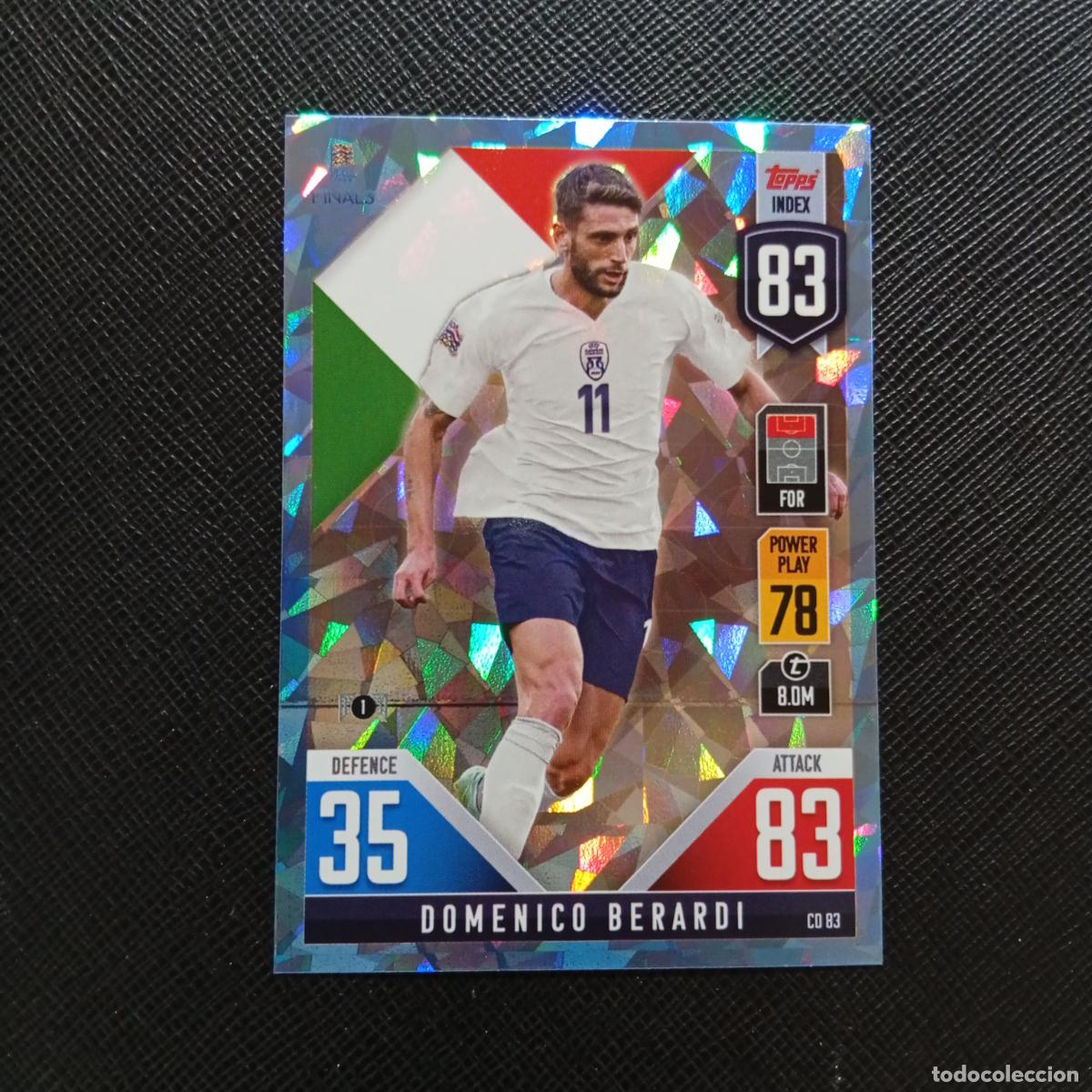 Cromos de F&uacute;tbol: BERARDI ITALIA TOPPS MATCH ATTAX ROAD TO FINALS UEFA NATIONS LEAGUE 2022 A82 PG145 CRYSTAL