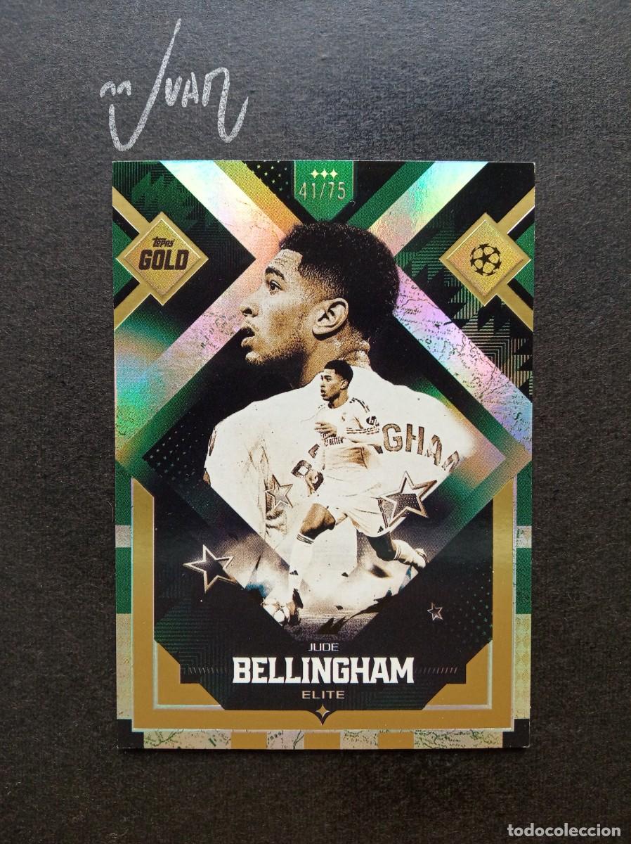 Cromos de F&uacute;tbol: ELITE NUMERADA #/75 BELLINGHAM REAL MADRID ⚽ TOPPS &reg; GOLD UCC UEFA CLUB COMPETITIONS 2025 2026 25 26