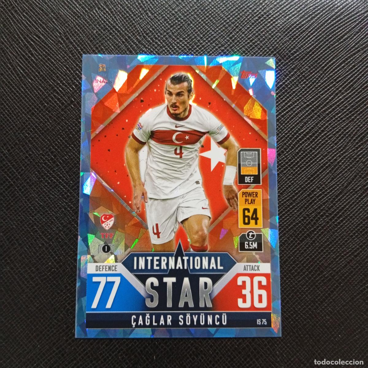 Cromos de F&uacute;tbol: SOYUNCU TURQUIA TOPPS MATCH ATTAX ROAD TO FINALS UEFA NATIONS LEAGUE 2022 A82 PG145 CRYSTAL