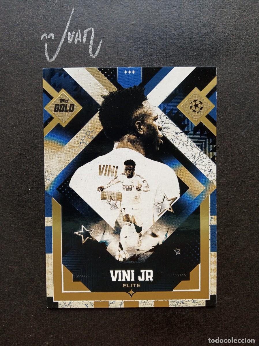 Cromos de F&uacute;tbol: ELITE VINI JR REAL MADRID BRASIL ⚽ TOPPS &reg; GOLD UCC UEFA CLUB COMPETITIONS 2025 2026 25 26 NUEVO