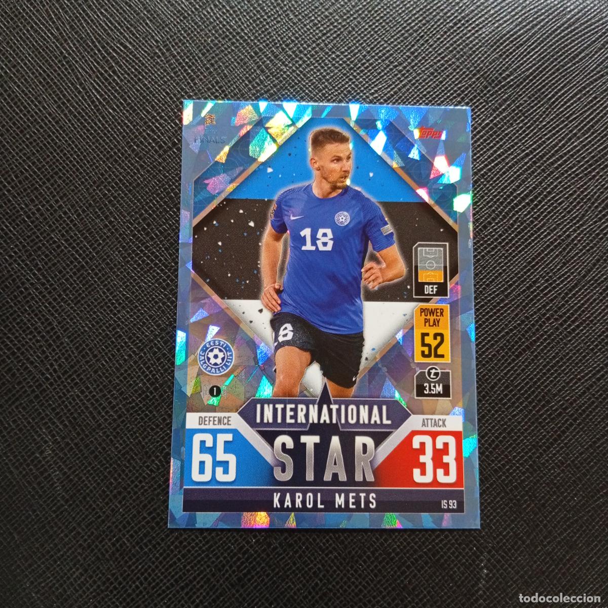 Cromos de F&uacute;tbol: KAROL METS ESTONIA TOPPS MATCH ATTAX ROAD TO FINALS UEFA NATIONS LEAGUE 2022 A82 PG154 CRYSTAL