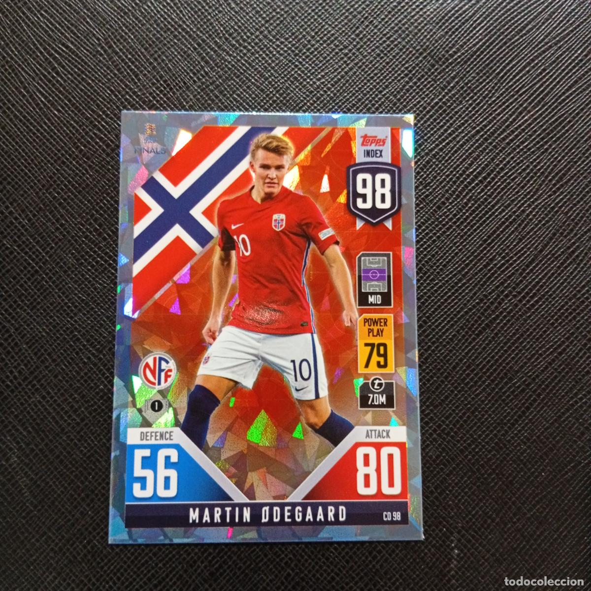 Cromos de F&uacute;tbol: MARTIN ODEGAARD NORUEGA TOPPS MATCH ATTAX ROAD TO FINALS UEFA NATIONS LEAGUE 2022 A82 PG163 CRYSTAL