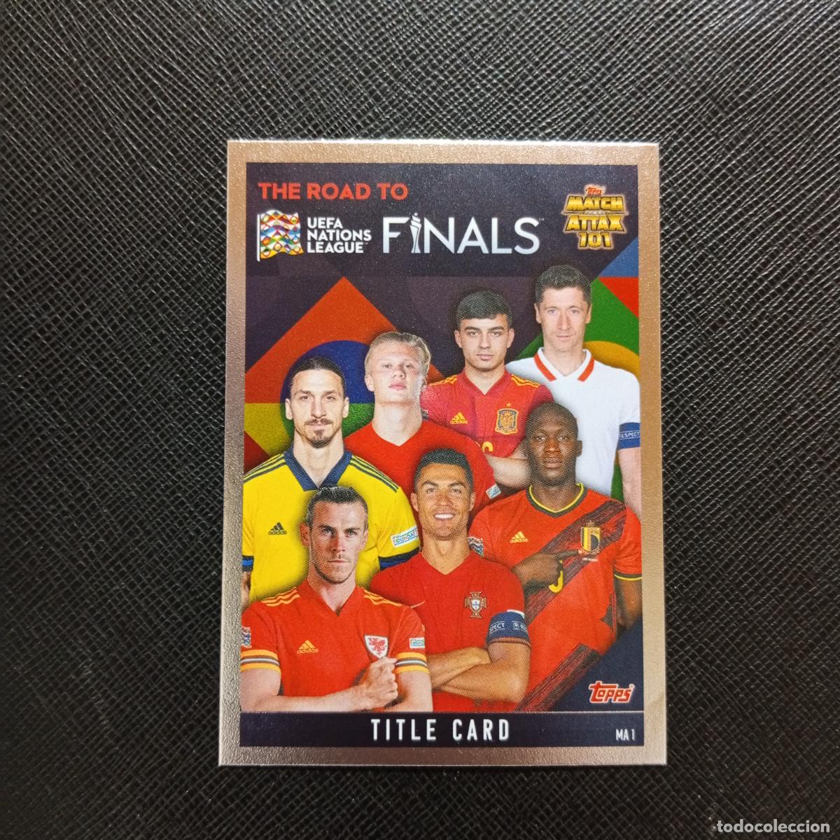 Cromos de F&uacute;tbol: TITLE CARD CRISTIANO RONALDO TOPPS MATCH ATTAX ROAD TO FINALS UEFA NATIONS LEAGUE 2022 A82 PG172 C