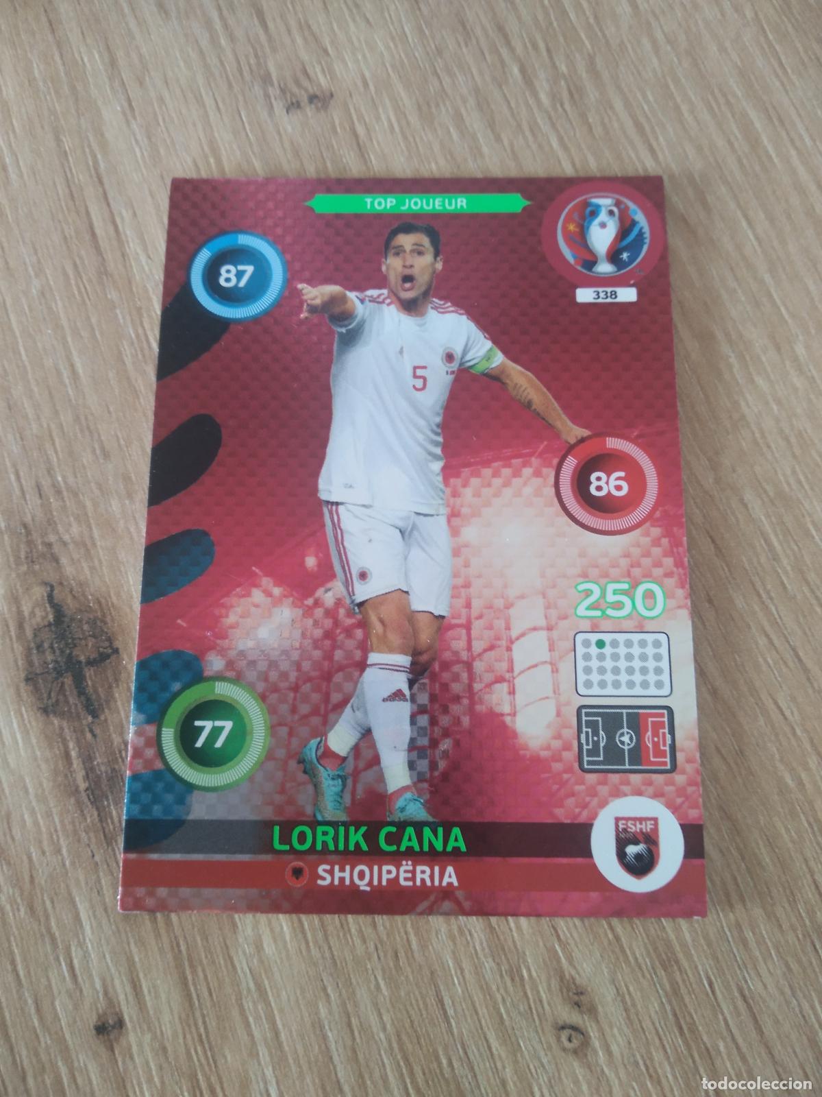 Cromos de F&uacute;tbol: 338 LORIK CANA ALBANIA CROMO FUTBOL PANINI EURO 2016 EUROCOPA ADRENALYN