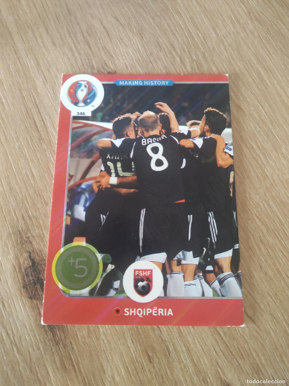 Cromos de F&uacute;tbol: 346 EQUIPO PLANTILLA ALBANIA CROMO FUTBOL PANINI EURO 2016 EUROCOPA ADRENALYN