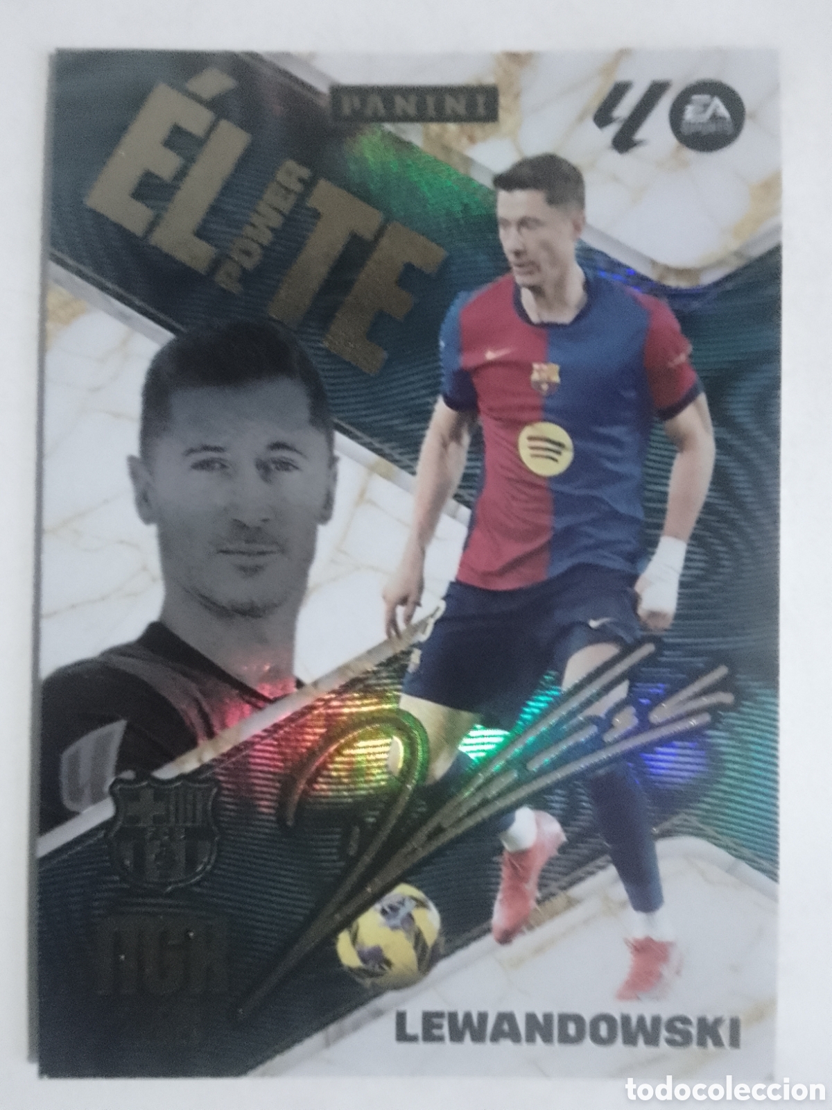 Cromos de F&uacute;tbol: Megacracks 2025/26 P 10 Lewandowski &bull; Barcelona. &Eacute;LITE POWER.
