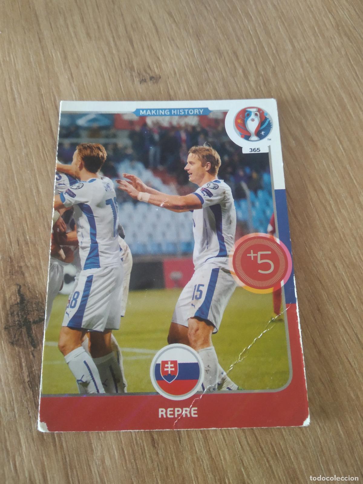 Cromos de F&uacute;tbol: 365 EQUIPO PLANTILLA ESLOVAQUIA CROMO FUTBOL PANINI EURO 2016 EUROCOPA ADRENALYN