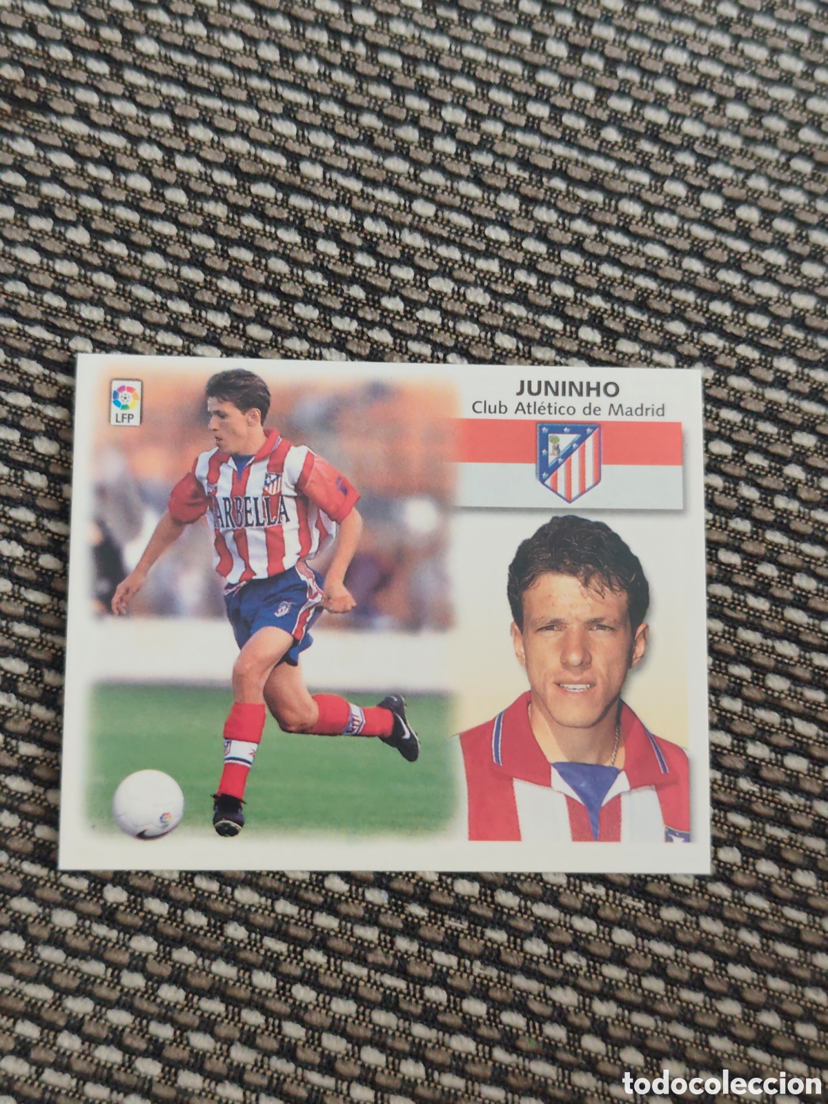 Cromos de F&uacute;tbol: BAJA JUNINHO ATL&Eacute;TICO MADRID EDICIONES ESTE 1999 2000