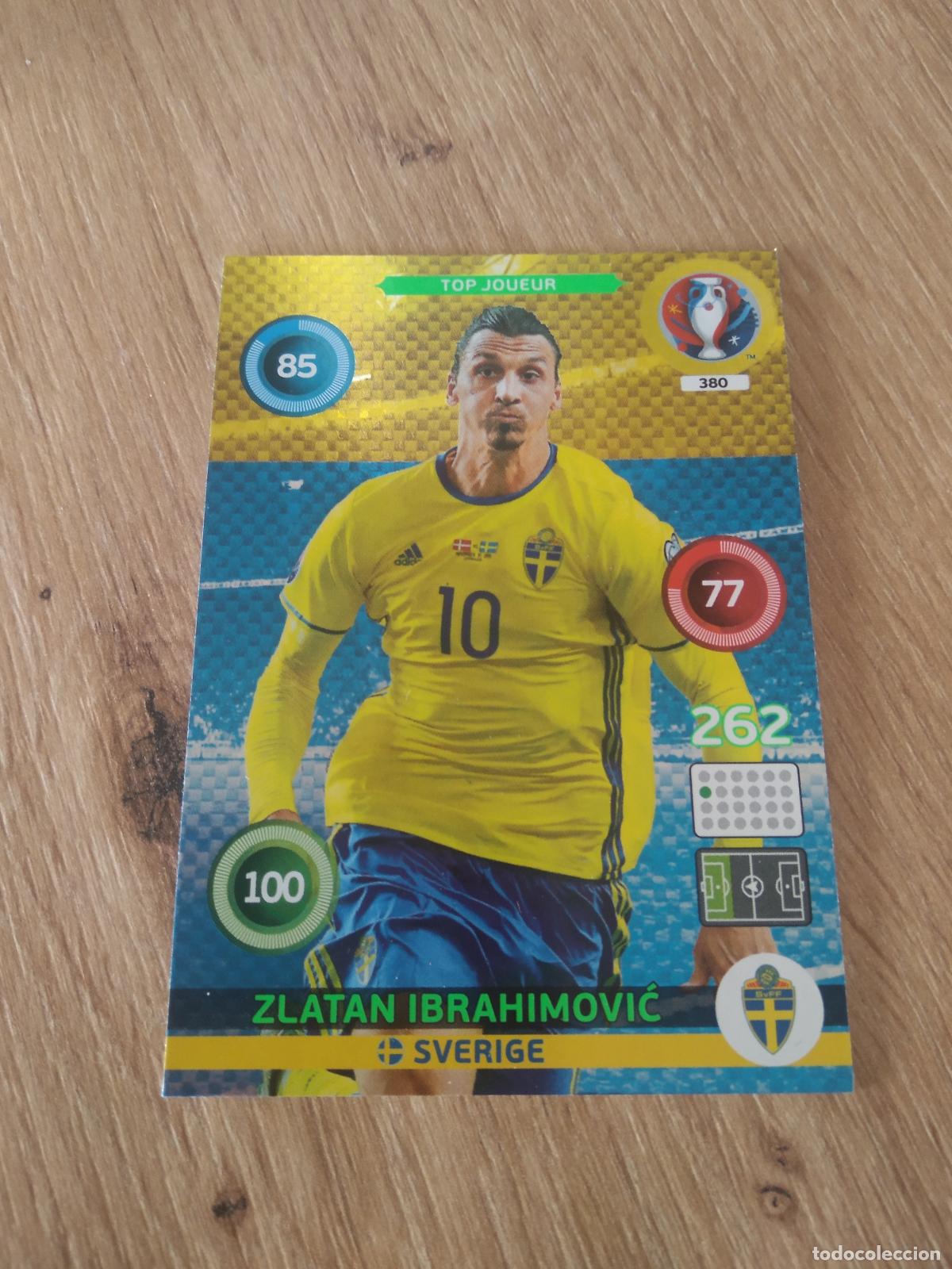 Cromos de F&uacute;tbol: 380 ZLATAN IBRAHIMOVIC SUECIA CROMO FUTBOL PANINI EURO 2016 EUROCOPA ADRENALYN