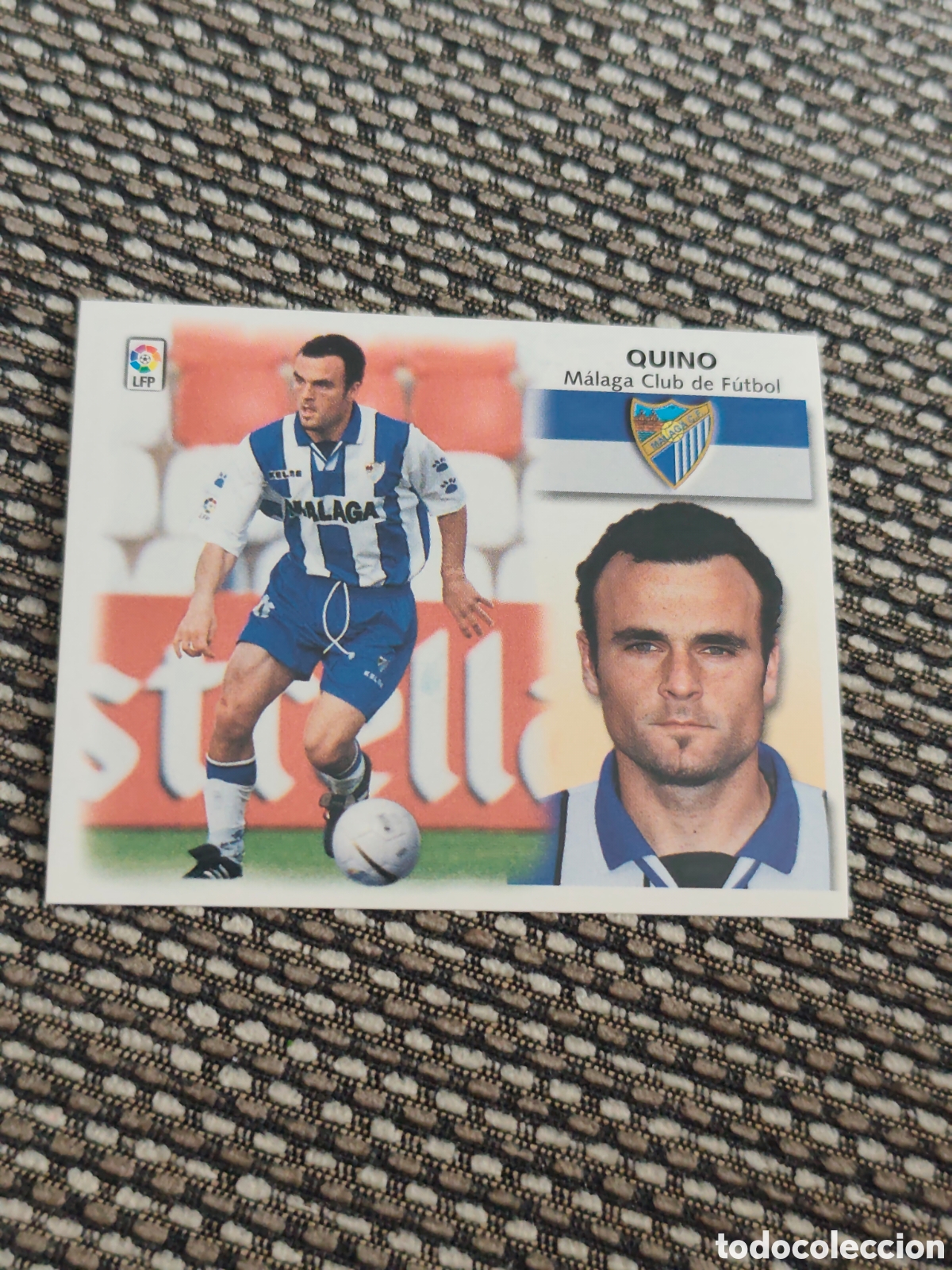 Cromos de F&uacute;tbol: BAJA QUINO M&Aacute;LAGA EDICIONES ESTE 1999 2000