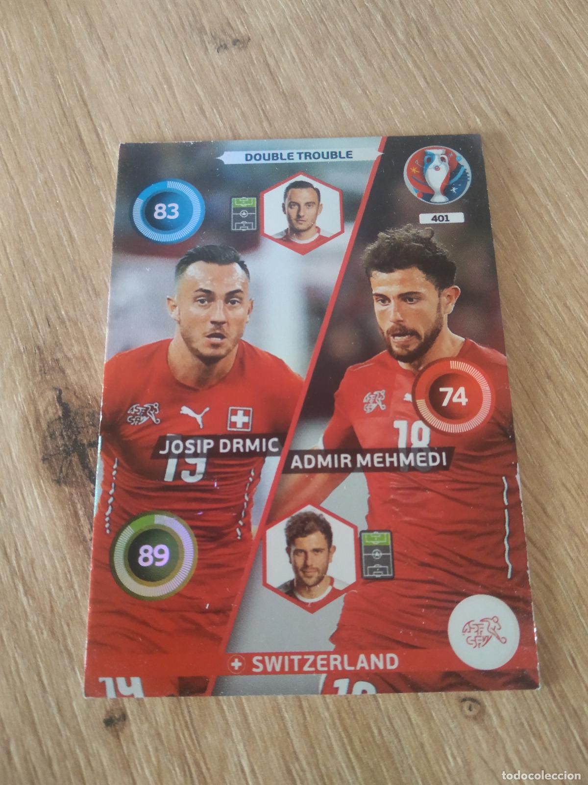 Cromos de Futebol: 401 DRMIC MEHMEDI SUIZA CROMO FUTBOL PANINI EURO 2016 EUROCOPA ADRENALYN