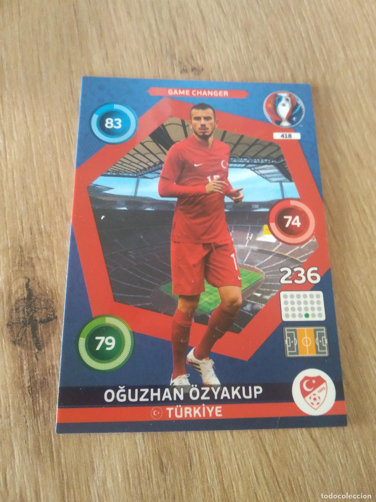 Cromos de Futebol: 418 OGUZHAN OZYAKUP TURQUIA CROMO FUTBOL PANINI EURO 2016 EUROCOPA ADRENALYN