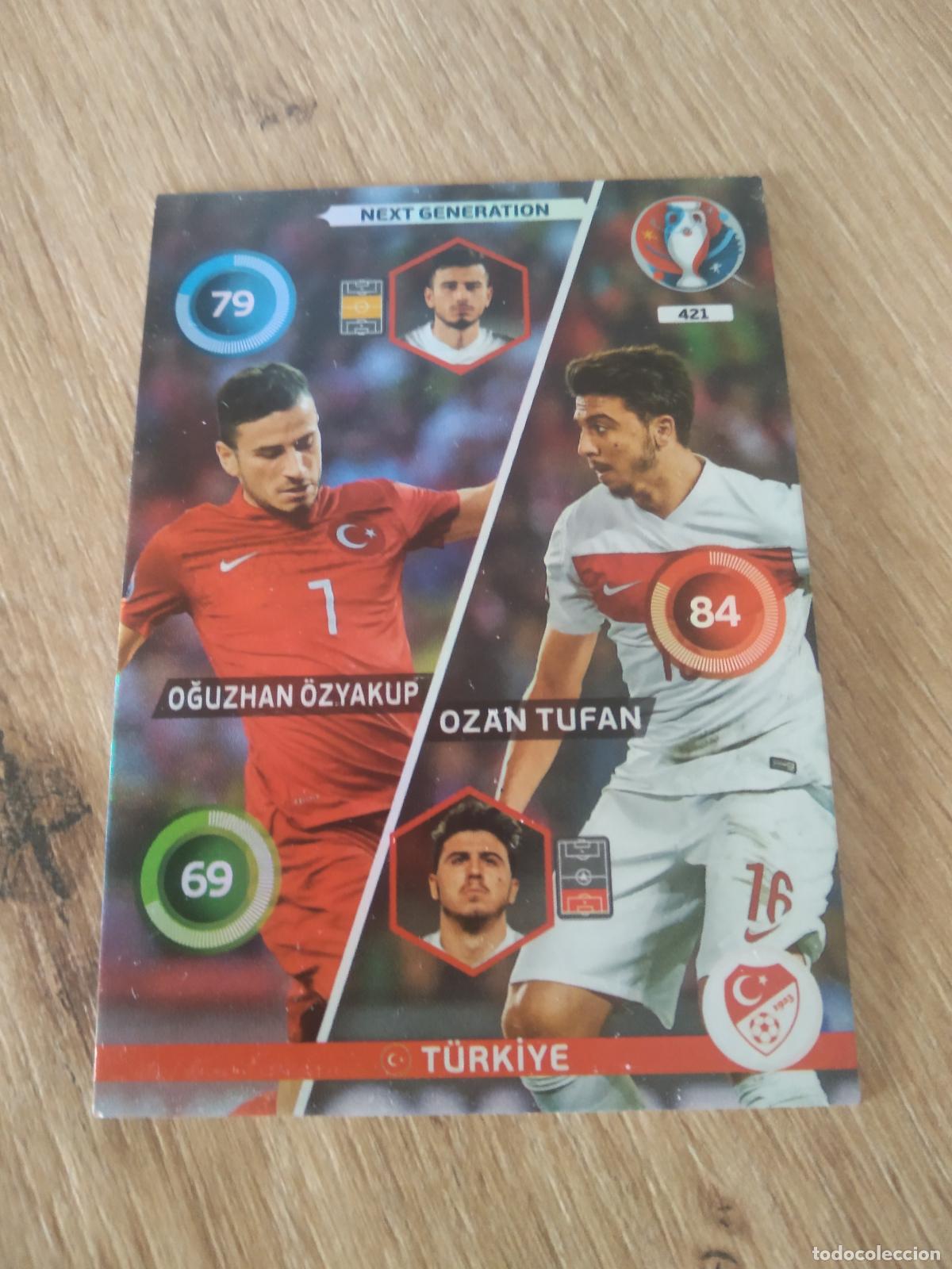 Cromos de Futebol: 421 OZYAKUP OZAN TUFAN TURQUIA CROMO FUTBOL PANINI EURO 2016 EUROCOPA ADRENALYN