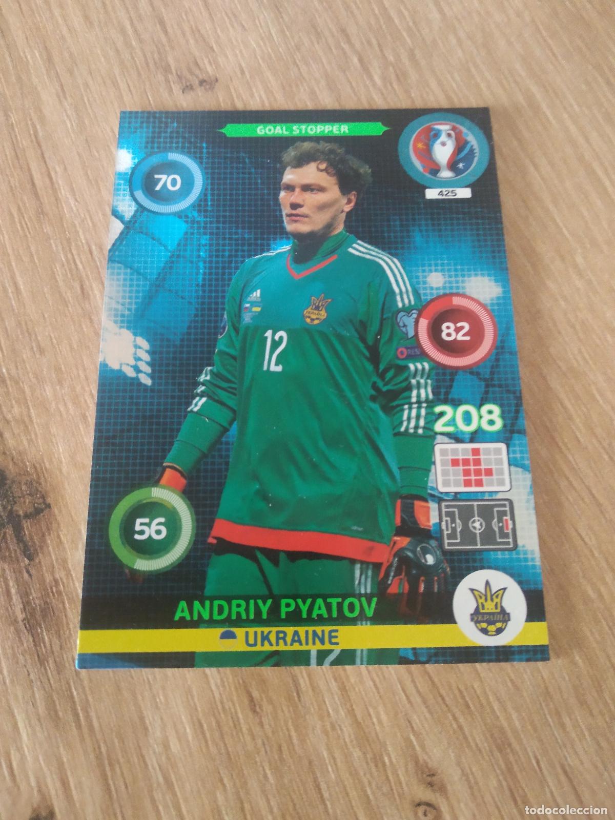 Cromos de Futebol: 425 PYATOV UCRANIA CROMO FUTBOL PANINI EURO 2016 EUROCOPA ADRENALYN
