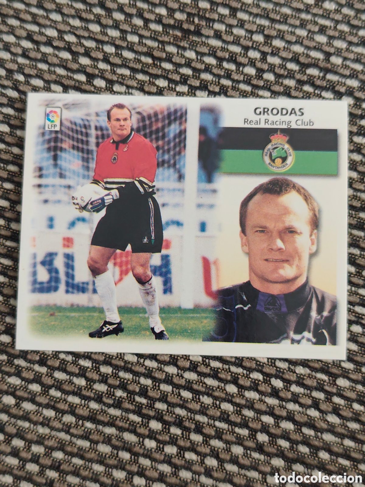 Football Stickers: BAJA GRODAS RACING SANTANDER EDICIONES ESTE 1999 2000