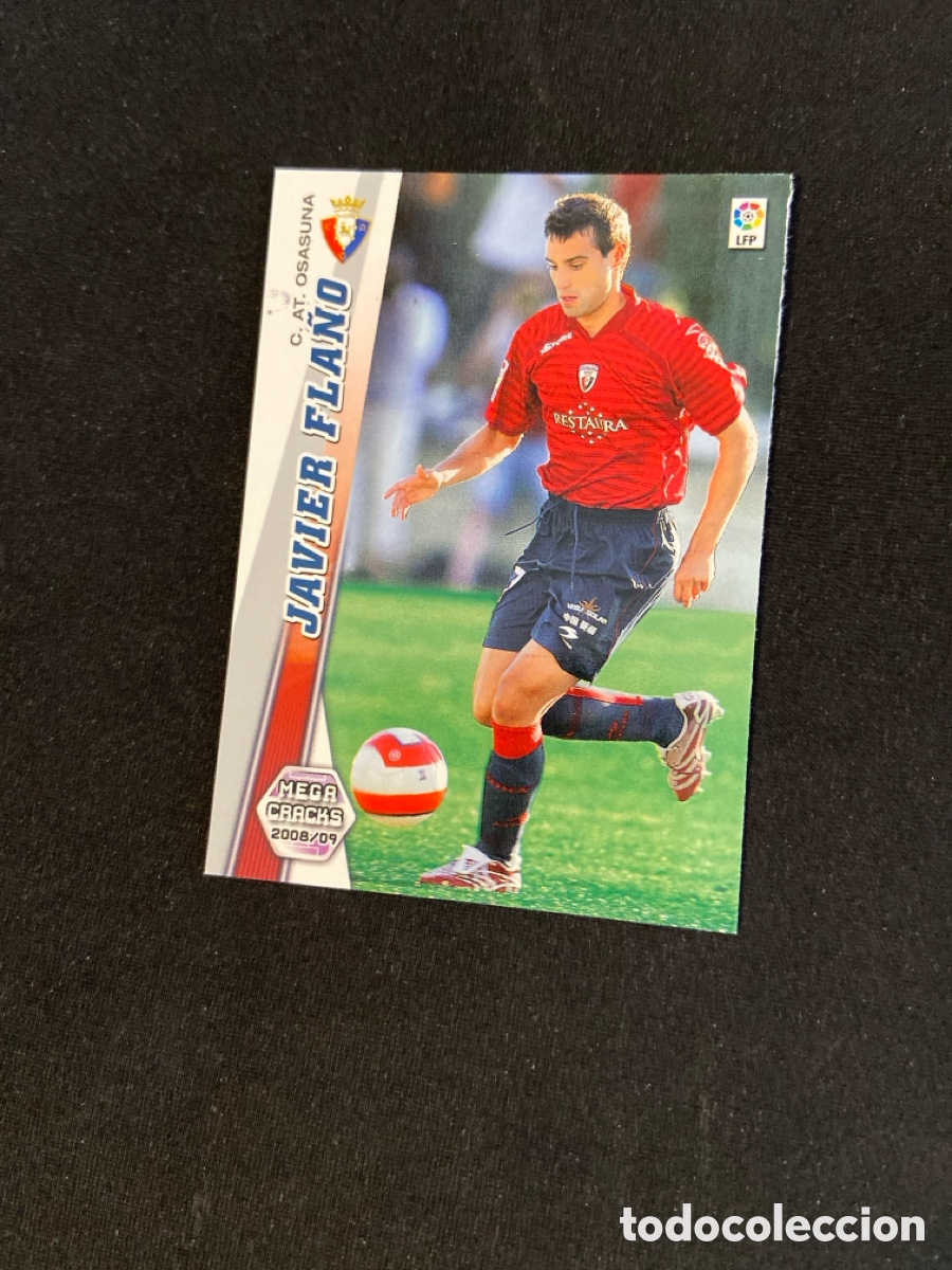 Fu&szlig;ball-Sticker: JAVIER FLA&Ntilde;O 220 (OSASUNA) PANINI MEGACRACKS 2008-2009 08 09 CROMO CARTA M-5