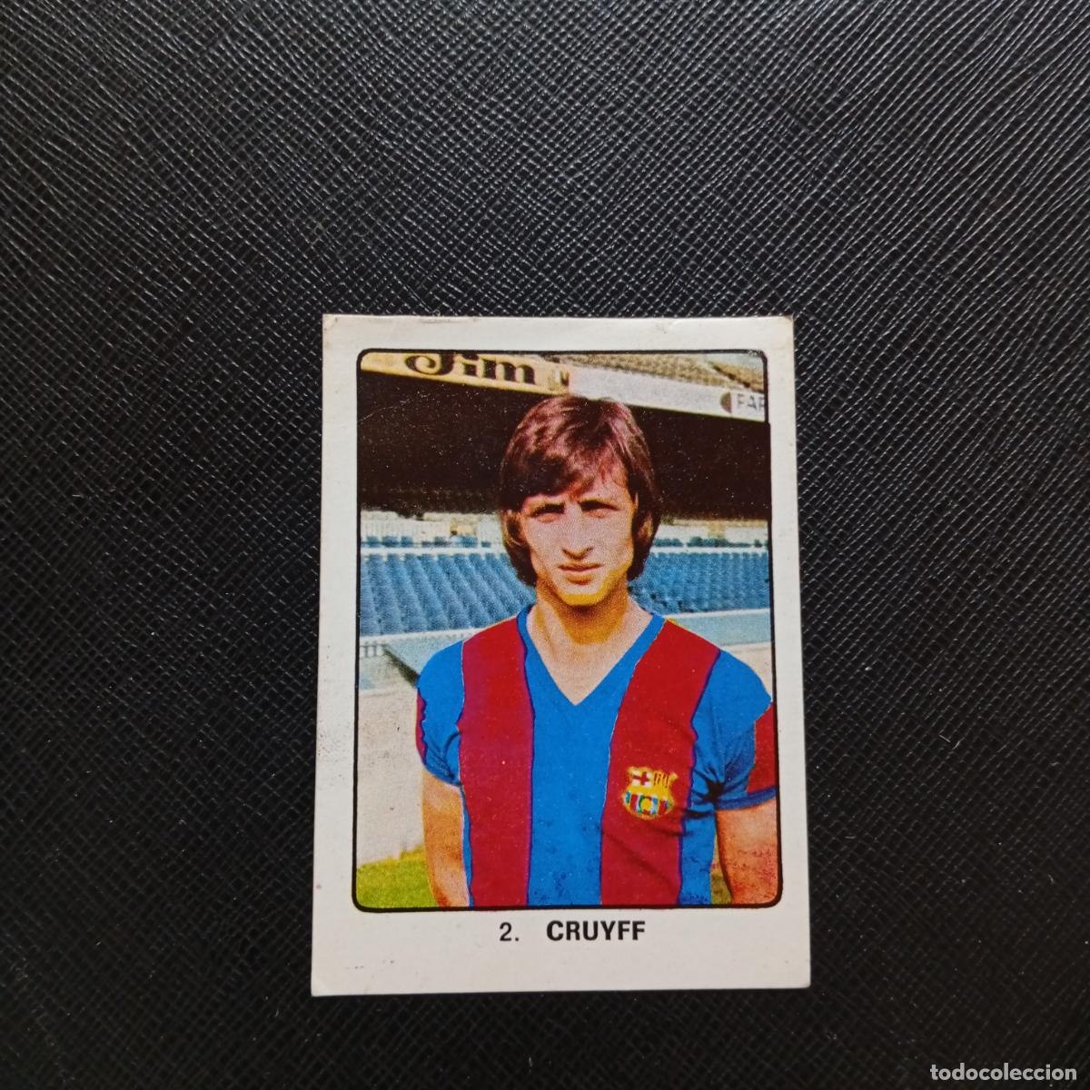 Football Stickers: 2 JOHAN CRUYFF BARCELONA KEISA CAMPEONES MUNDIAL 74 CROMO FUTBOL 1974 - DESPEGADO - A82 PG181