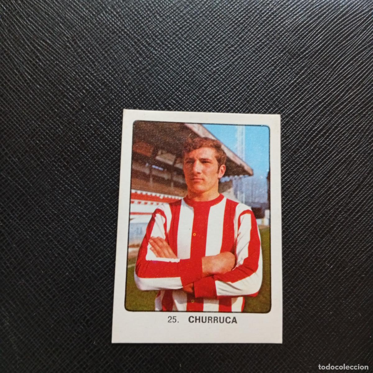 Cromos de F&uacute;tbol: 25 CHURRUCA SPORTING GIJON KEISA CAMPEONES MUNDIAL 74 CROMO FUTBOL 1974 - DESPEGADO - A82 PG217