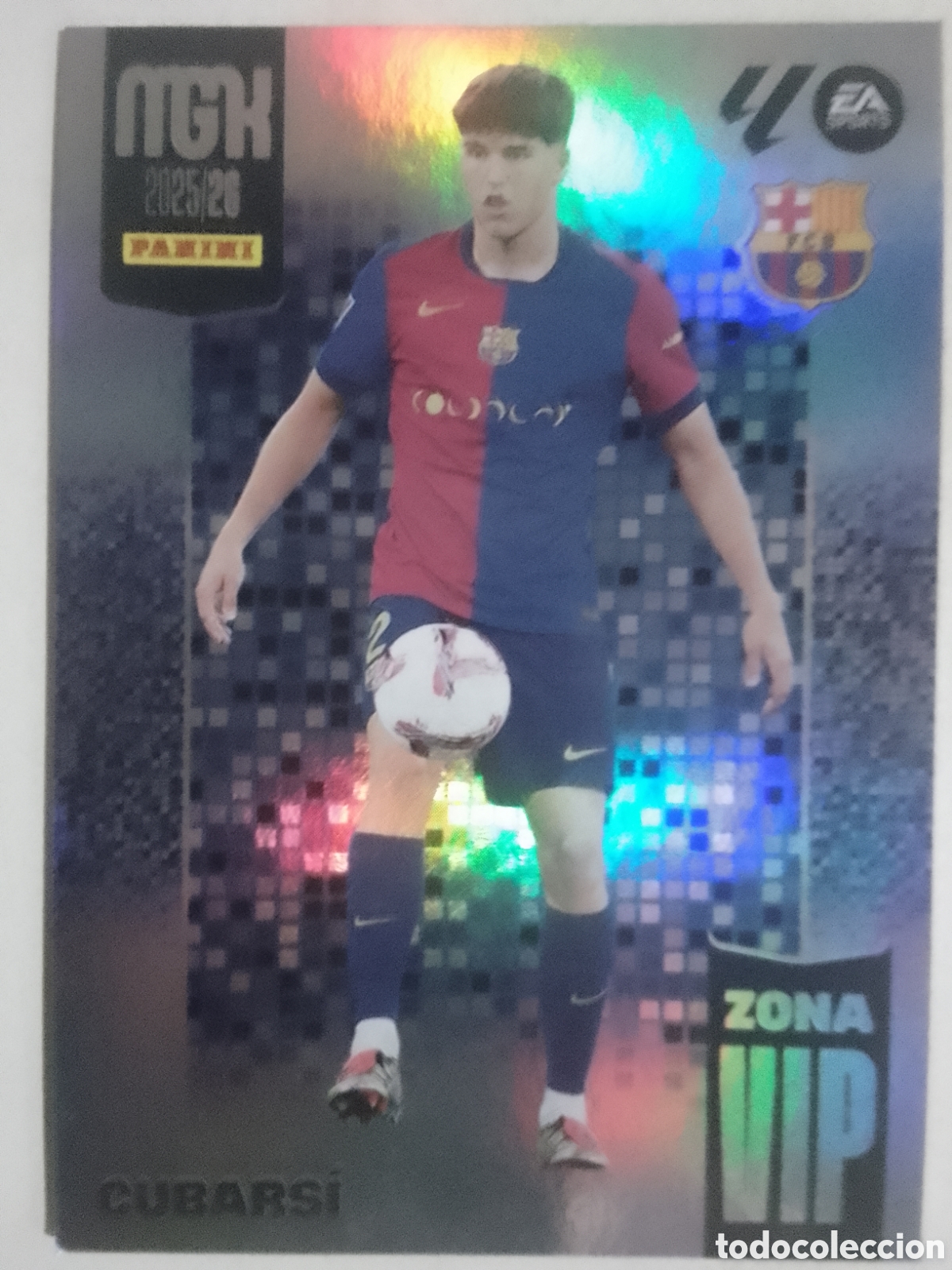 Cromos de F&uacute;tbol: Megacracks 2025/26 n&deg; 392 Cubars&iacute; &bull; Barcelona. ZONA VIP.
