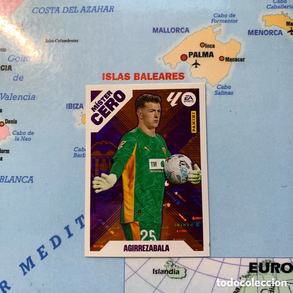 Cromos de F&uacute;tbol: Agirrezabala M&iacute;ster Cero coloca n&uacute;mero 4 bis Del Valencia cromo liga este 25-26 2025-2026