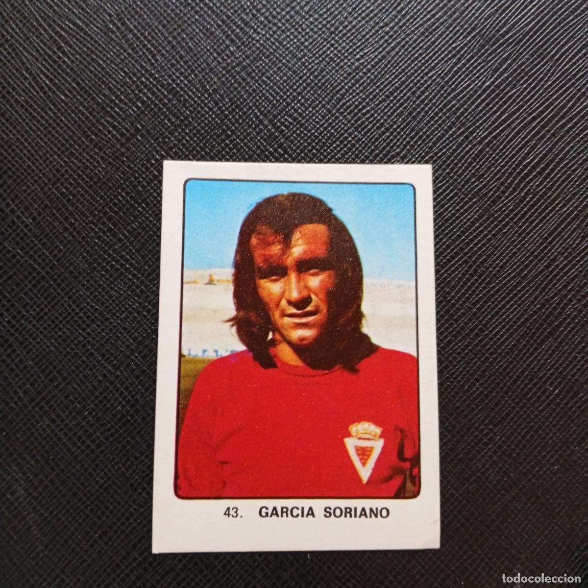 Cromos de F&uacute;tbol: 43 GARCIA SORIANO MURCIA KEISA CAMPEONES MUNDIAL 74 CROMO FUTBOL 1974 - DESPEGADO - A82 PG226