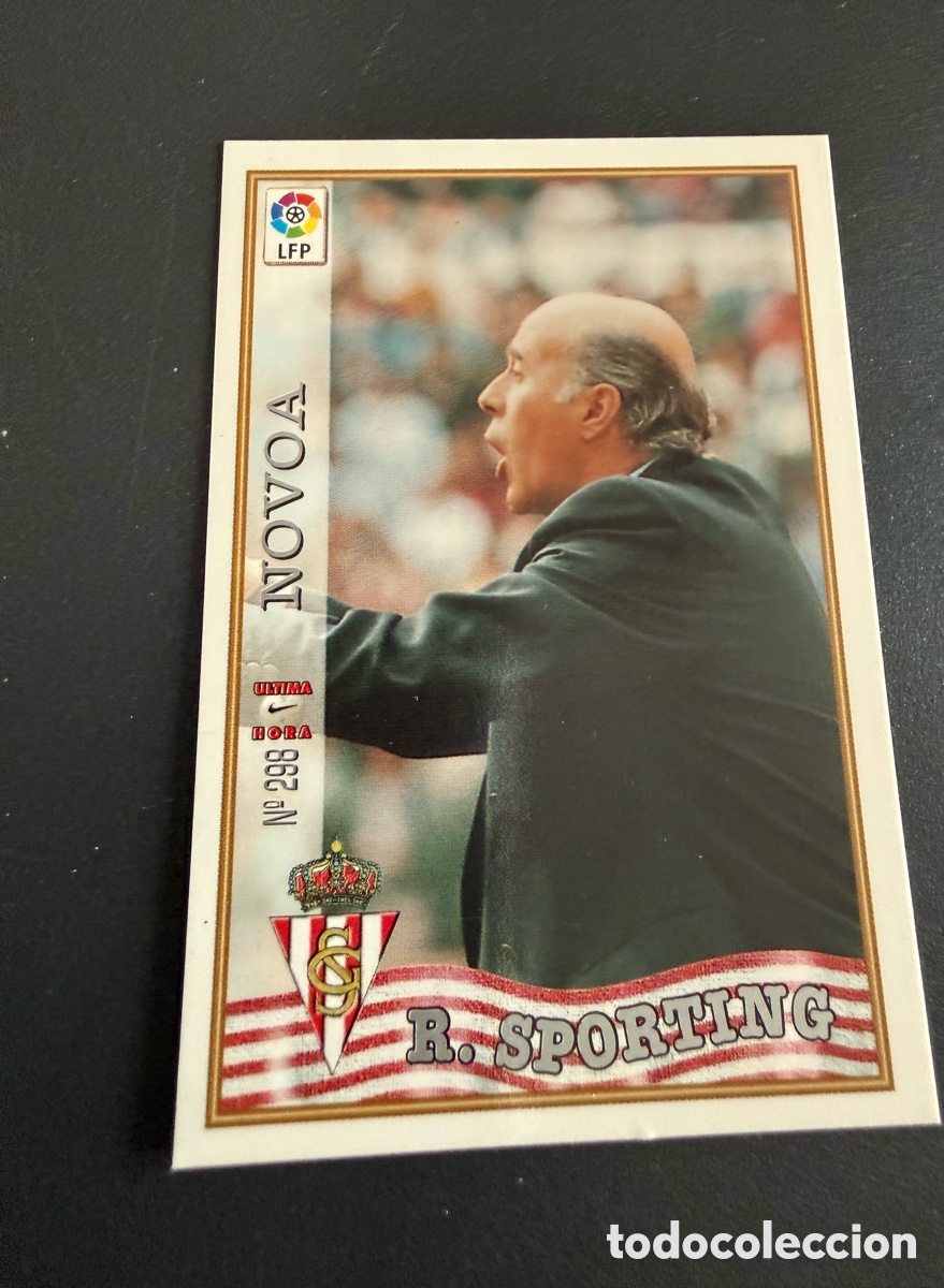Cromos de Futebol: MUNDICROMO 97-98. n 298 UH. NOVOA ( Sporting de Gij&oacute;n)
