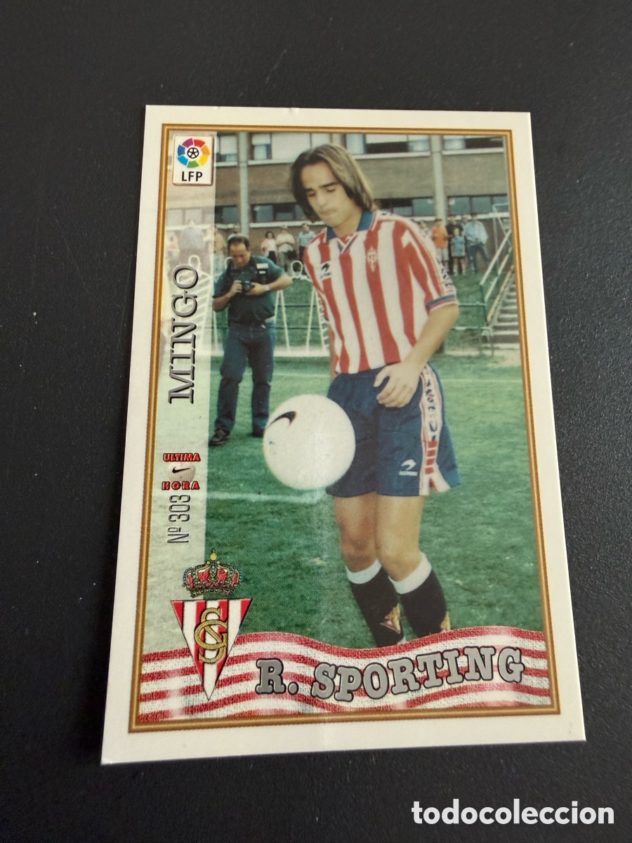 Figurine di Calcio: MUNDICROMO 97-98. n 303 UH. MINGO ( Sporting de Gij&oacute;n)