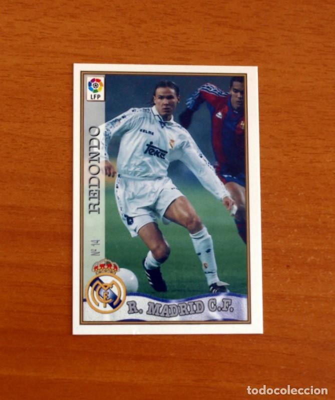 Cromos de F&uacute;tbol: Real Madrid - N&ordm; 14 Redondo - Mundicromo ficha de la Liga 1997-1998, 97-98